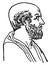 Hippocrates, vintage illustration