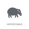 Hippopotamus icon. Trendy Hippopotamus logo concept on white background from animals collection