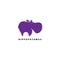 Hippopotamus logo animal cute small design illustration clipart vector