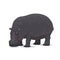 Hippopotamus vector African animal flat icon