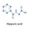 Hippuric acid is a carboxylic acid and organic compound.