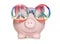 Hippy piggy bank cut out