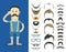 Hipster accessories vector clip-art