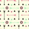 Hipster arrows pink black and fluorescent green with circles seamless pattern background illustration