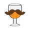 Hipster beer icon