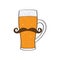 Hipster beer icon