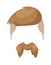 Hipster fashion man hair and beards mustache character vector illustration.