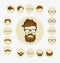 Hipster info graphic hipster elements