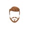 Hipster Male Hair and Facial Style With Full Beard