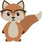 Hipster Nerdy Geeky Woodland Fox Illustration