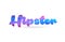 hipster pink blue color word text logo icon
