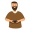 Hipster play games icon cartoon vector. Video game online