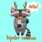 Hipster Raccoon Poster