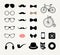 Hipster Retro Vintage Icon Set