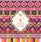 Hipster seamless aztec pattern with geometric elements