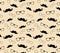 Hipster style pattern, glasses and mustaches. vect