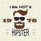 Hipster T-shirt Design, Retro style, typography