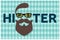 Hipster typography design. Hipster style hair, beards and mustache. For greeting card, poster, flyer or banner. Vector