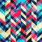 Hipster zigzag seamless pattern with grunge effect