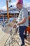 Hired Musician, Entertainer Playing Steel Drums On Main Entertainment Deck Of The Carnival Elation