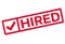 Hired rubber stamp