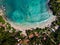 Hiriketiya Beach in Sri Lanka aerial view