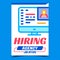 Hiring Agency Job Offers Promotion Banner Vector