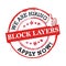 We are hiring Block layers - grunge printable label / stamp