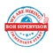 We are hiring BOH supervisor - red and blue printable lable