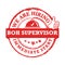 We are hiring BOH supervisor - red printable lable / sticker