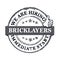 We are hiring bricklayers - gray label for print