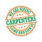 We are hiring carpenters. Come and join us! Printable label