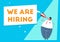 We are hiring. Flat vector.