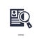 hiring icon on white background. Simple element illustration from human resources concept