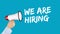 We are hiring jobs, job working recruitment employment business