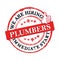 We are hiring - plumbers - immediate start! Printable stamp