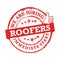 We are hiring Roofers - stamp / label for print