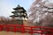 Hirosaki castle and cherry blossoms