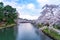 Hirosaki park cherry blossoms matsuri festival in springtime season