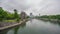 Hiroshima Bomb Dome and river in Japan.