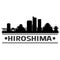 Hiroshima city Icon Vector Art Design Skyline