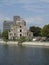 Hiroshima Peace Memorial as seen from Ota river bank