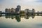 Hiroshima skyline cityscape in Japan