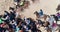 Hisor, Tajikistan - July 30, 2018: traditional game in Tajikistan, fighting on horseback.