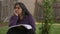 Hispanic Woman Meditates During Worship Time