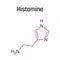 Histamine structural formula of molecular structure