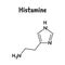 Histamine structural formula of molecular structure
