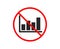 Histogram chart icon. Financial graph. Vector