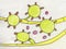 Histoplasma capsulatum fungus, illustration