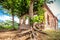 Historic abandoned lighthouse ruins at Aguadilla, Puerto Rico,